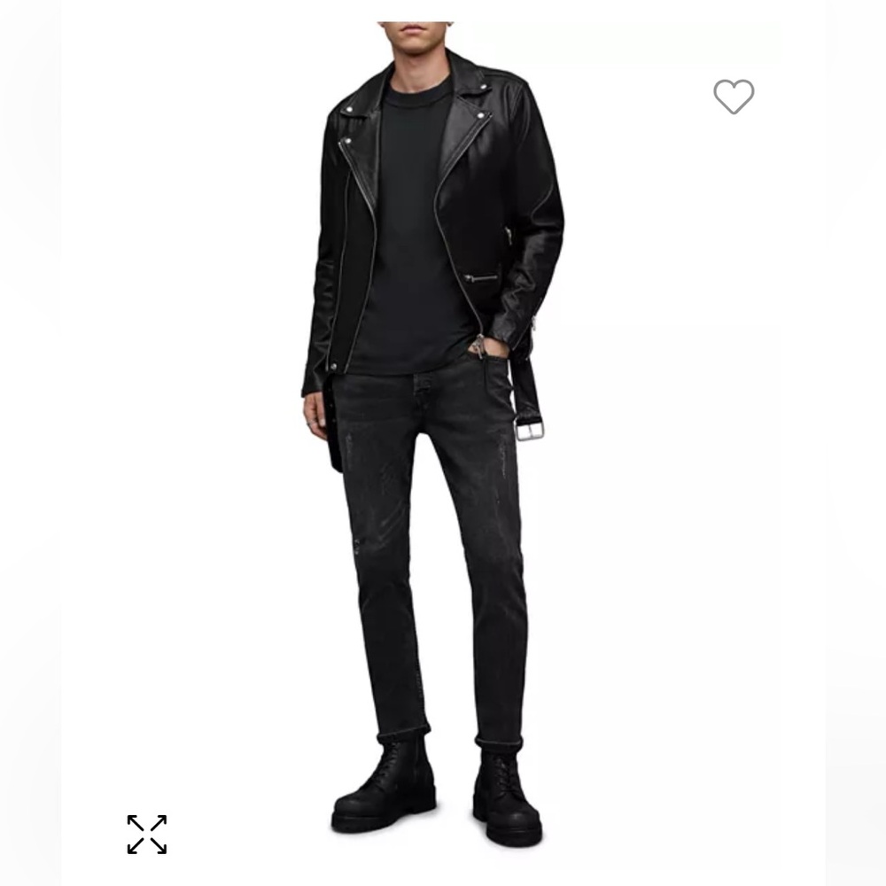 All Saints Rex Slim Fit Jeans washed black